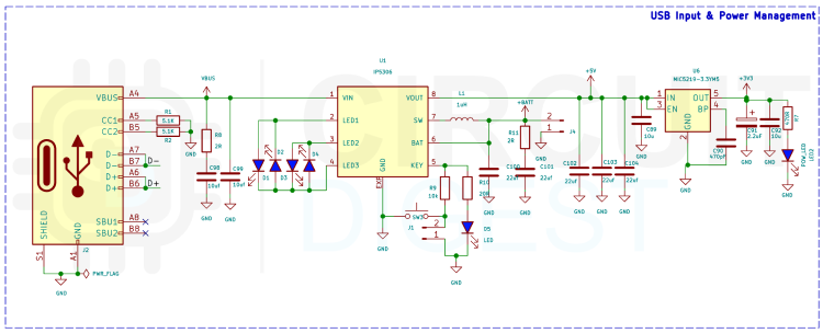 Digital Ludo Board input and Power management