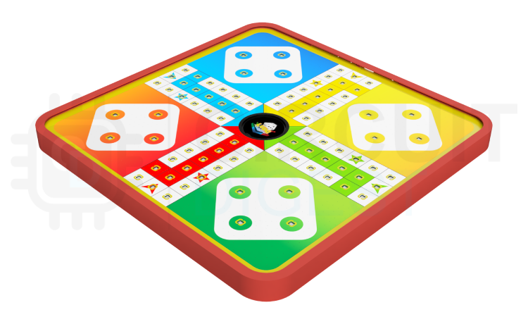 The 3D View of Ludo Board PCB