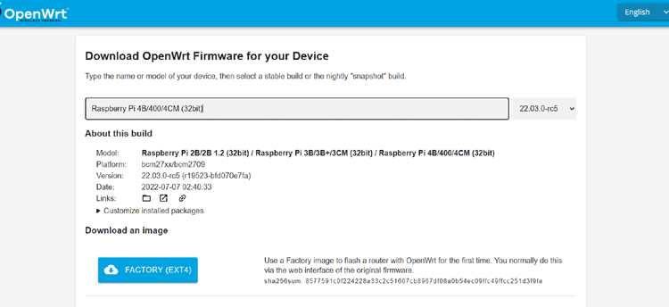 OpenWRT Firmware Download