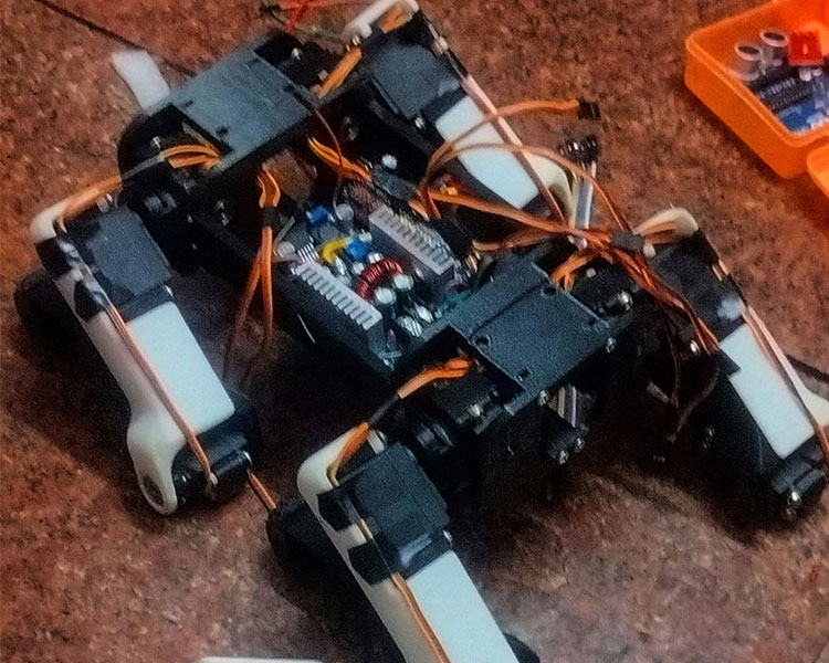 Parts of Quadruped Robot Dog