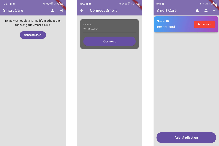 Smort Care Connect UI