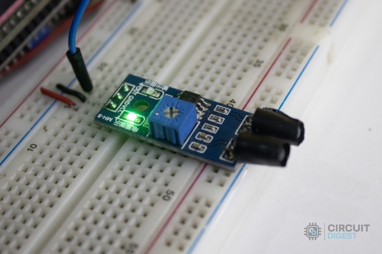 modified IR sensor placement for visitor counting