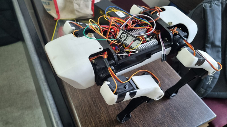 Quadruped Robot Dog Top View