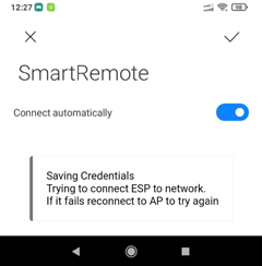 Universal Remote Wifi Configuration