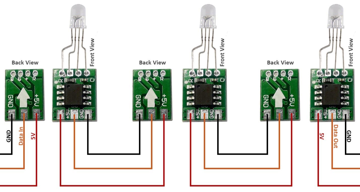 WS2811 LED Driver and RGB LED Circuit