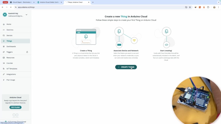 Arduino IoT Cloud: Creating New Thing