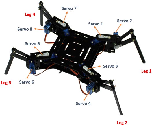 spider robot servo defining