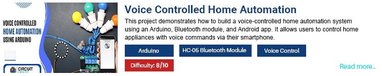 Voice Controlled Home Automation