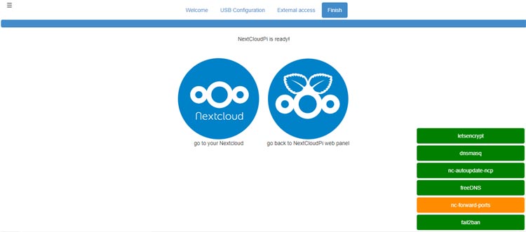 Next Cloud Pi Setup