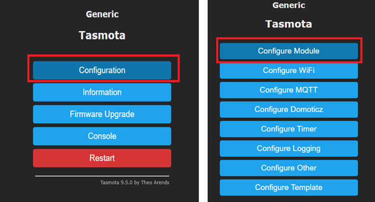 Tasmota Setup