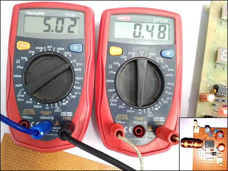 3.7V to 5V Boost Converter Circuit using MC34063