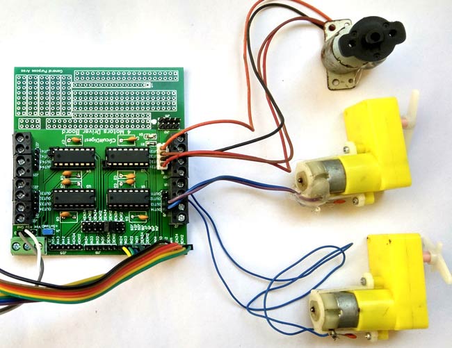 8-channel Motor Driver Circuit on PCB