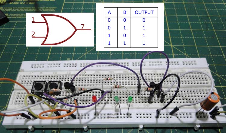 Designing OR Gate using Transistor