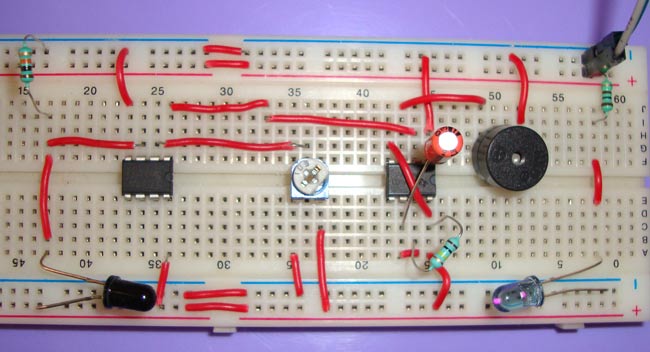 IR Based Security Alarm Circuit