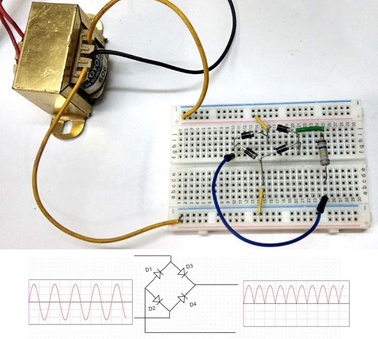 Simple Bridge Rectifier Circuit