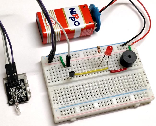 Simple Tilt Sensor Switch Circuit