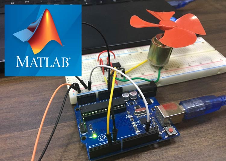 DC Motor Control Using MATLAB and Arduino