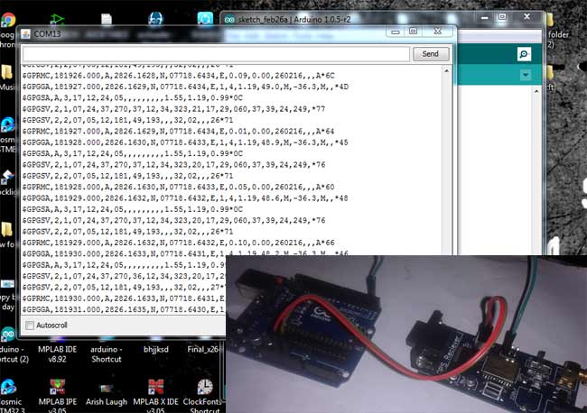 GPS Interfacing with Computer Using Arduino