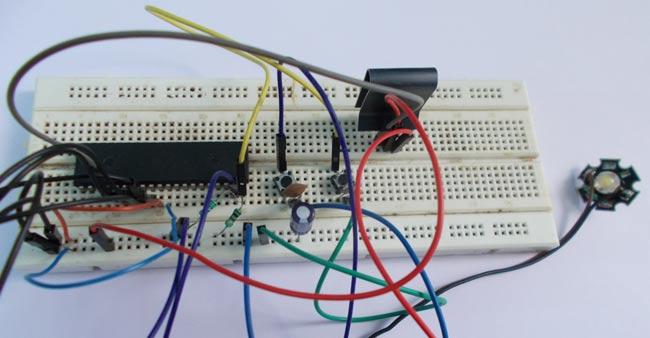 AVR ATmega32 LED Dimmer with PWM 