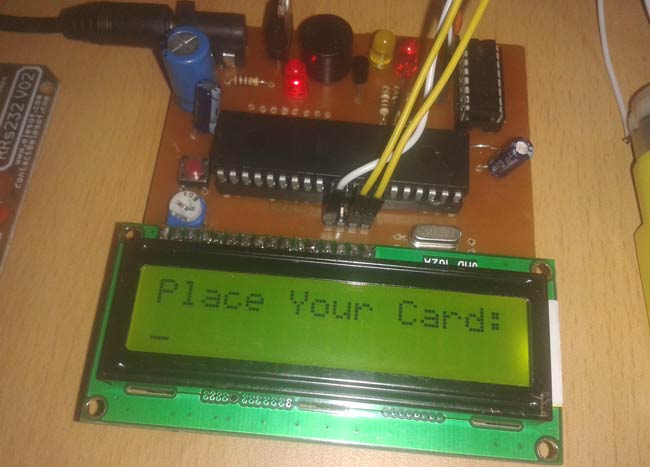 RFID Based Attendance System Project using 8051 Microcontroller