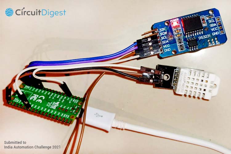 Temperature Monitoring using Raspberry Pi Pico and DHT22