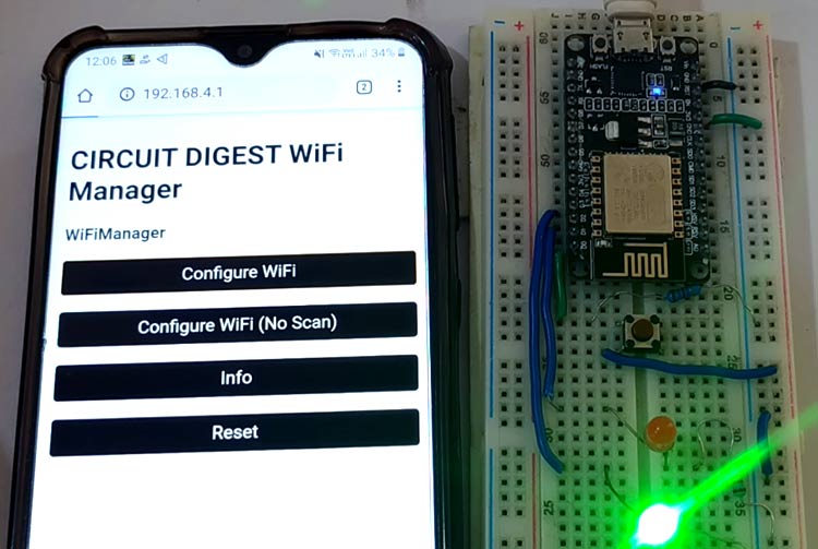 NodeMCU WiFi Manager to Scan and Connect to Wi-Fi Networks