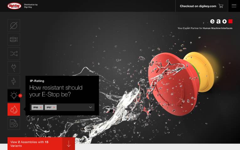 EAO’s Digital Product Selector, exclusively offered by Digi-Key, takes the guess work out of configuring emergency stop switches for engineers and designers