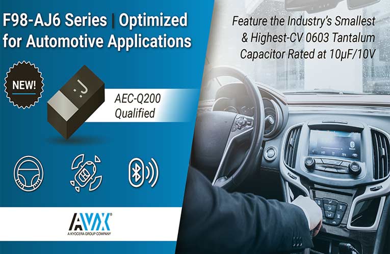 F98-AJ6 Series Capacitors from AVX Corporation 