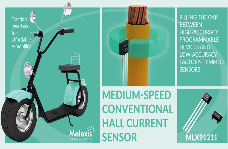 MLX91211 Hall-Effect Current-Sensing IC 