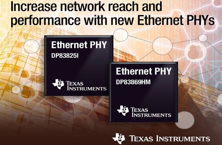 TI’s Launch of new Smallest Ethernet Physical Layer(PHY) Transceivers