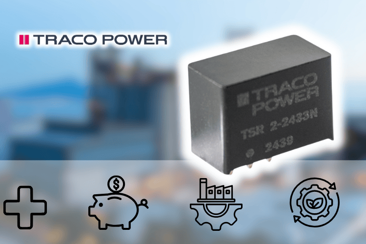 TRACO's TSR Series Step-Down Switching Regulators