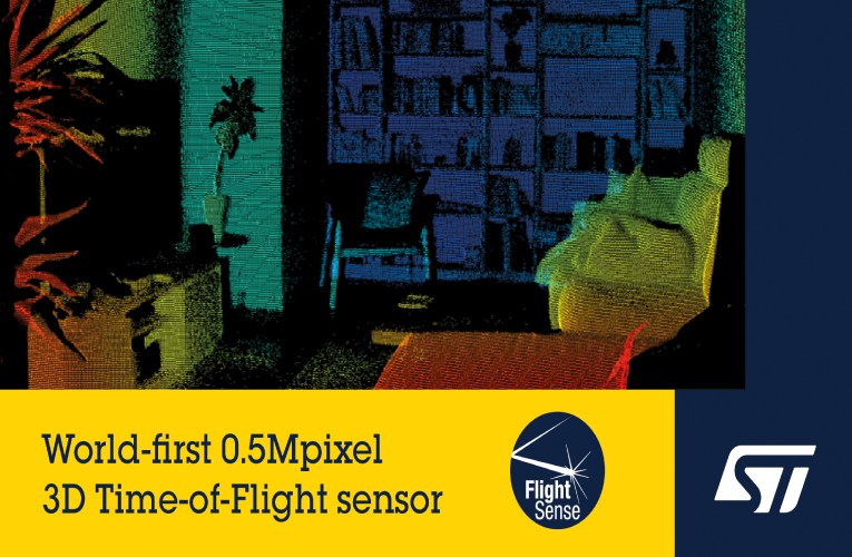 0.5Mpixel 3D Time-of-Flight sensor