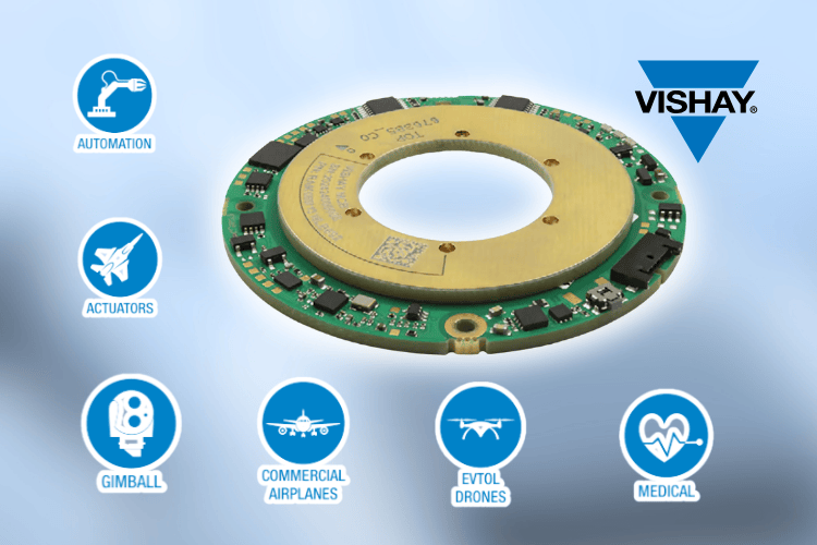 Vishay's RAIK0606 MCB high-precision inductive position sensor designed for industrial and AMS