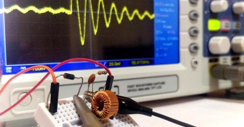 How to measure value of Inductor or Capacitor using Oscilloscope – Resonant Frequency Method