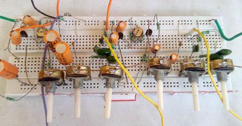 Stereo Audio Pre-Amplifier Circuit using Transistor