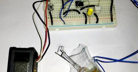 Simple Air Flow Detector Circuit