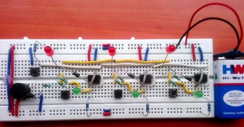 School/College Quiz Buzzer Circuit using 555 Timer IC