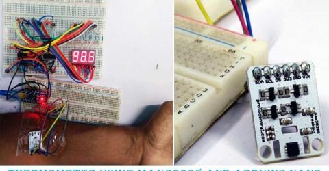 Arduino Based Digital Thermometer using MAX30205 Human Body Temperature Sensor 