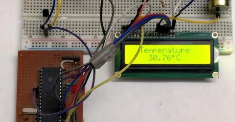 Digital Thermometer using LM35 and PIC microcontroller