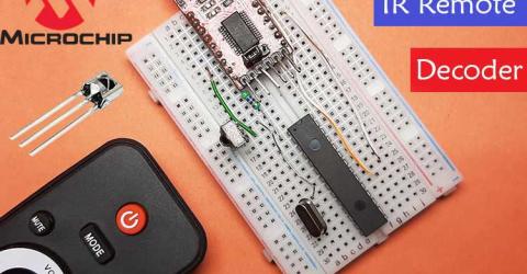 IR Signal Decoder using TSOP and PIC Microcontroller