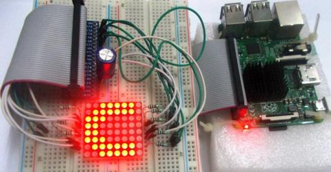 Interfacing 8x8 LED Matrix with Raspberry Pi