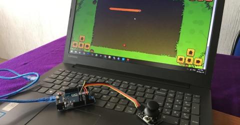 Joystick Game Controller using Arduino Leonardo