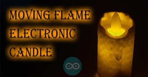 Moving Flame Electronic Candle 