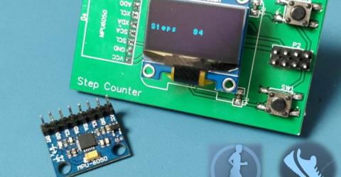 Portable Step Counter Using ATtiny85 and MPU6050