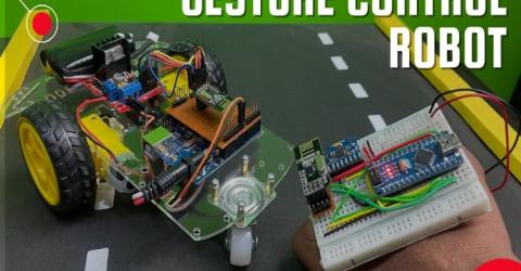 Hand Gesture Controlled Robot