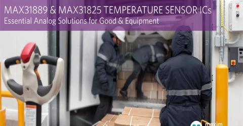 MAX31889 and MAX31825 Analog Temperature Sensors 