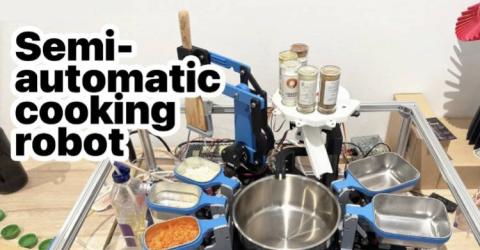 Semi-Automatic Cooking Robot