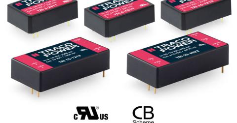 High-isolation 3-20 Watt DC/DC converters with 1000 VACrms Working Voltage