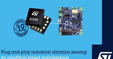 STEVAL-STWINKT1 Evaluation kit and IIS3DWB Vibration Sensor 