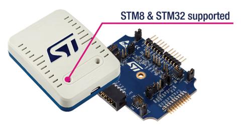 STLINK-V3 probe for programming and debugging STM8 and STM32 microcontrollers